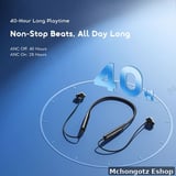 Oraimo Necklace 5 OEB-611 ANC Wireless Neckband Earphones 40 Hours Playtime - image 10