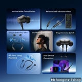 Oraimo Necklace 5 OEB-611 ANC Wireless Neckband Earphones 40 Hours Playtime - image 13