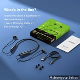 Oraimo Necklace 5 OEB-611 ANC Wireless Neckband Earphones 40 Hours Playtime - image 2