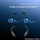 Oraimo Necklace 5 OEB-611 ANC Wireless Neckband Earphones 40 Hours Playtime - image 9