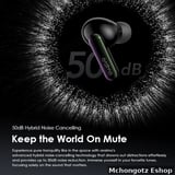 Oraimo SpaceBuds OTW-630 Hybrid ANC Wireless Earbuds 40 Hours Playtime - image 4