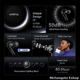 Oraimo SpaceBuds OTW-630 Hybrid ANC Wireless Earbuds 40 Hours Playtime - image 8