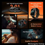 Oraimo Watch 5 Lite OSW-804 Smart Watch 2.01 Inch IP68 7 Days Battery - image 3