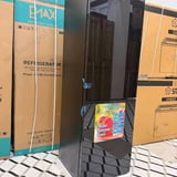PMAX combi refrigerator 190L black top freezer - image 1