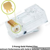 RJ45 Cat5e Pass Through Connectors 100 Pack for UTP Network Cable - image 5