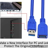 usb 3.0 extension cable 3M type a male to female blue high quality - image 2
