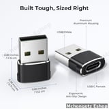 usb c | type c female to usb male otg adapter - image 2