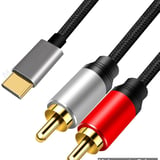 usb c | type c to 2 rca cable 1.5M audio video adapter  OTG - image 1