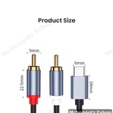 usb c | type c to 2 rca cable 1.5M audio video adapter  OTG - image 12