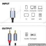 usb c | type c to 2 rca cable 1.5M audio video adapter  OTG - image 14