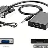 vga to hdmi adapter | vga to hdmi converter with audio 1080p - image 1