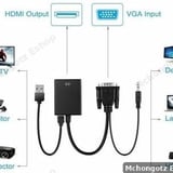 vga to hdmi adapter | vga to hdmi converter with audio 1080p - image 2