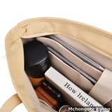 WiWU Ora Tote lady laptop handbag multiple pockets gray 14 16 inch - image 5