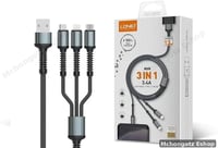 LDNIO 3-in-1 Fast Charging Cable LC93AIO (Lightning/Type-C/Micro, 1.2m)