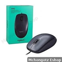 Logitech M90 Wired USB Mouse (Black)