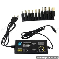 Universal Adjustable AC/DC Power Supply Adapter with Digital Display