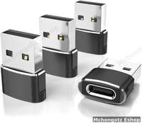 USB to Type C Adapter Converter (USB Male to Type-C Female) OTG