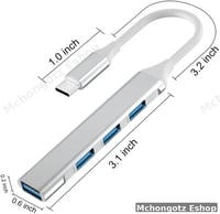 4 in 1 USB-C Hub | Type C to 4 USB A Ports | Portable USB Hub Price in Tanzania