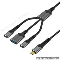 Type-C Hub 2C + USB | USB-C Male to 2 USB-C Female + USB-A Splitter Adapter Price in Tanzania
