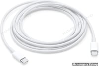 Apple usb c | type c to type c cable 2M smooth white fast charging Macbook Cables 2 meter