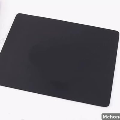 Plain Black Mouse Pad (Slim Square Design)