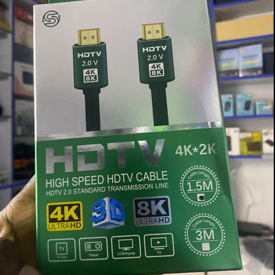 Premium High-Speed HDMI Cable 1.5m (4K/8K UltraHD, 3D Support)