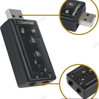 USB Virtual 7.1 Channel Sound Adapter