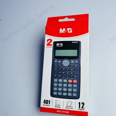 MGC-991MS Scientific Calculator (401 Functions, 2-Line Display)