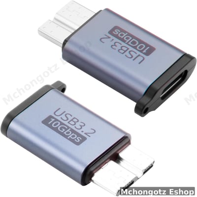 Micro B to Type C External Hard Drive Converter  Adapter, 10Gbps