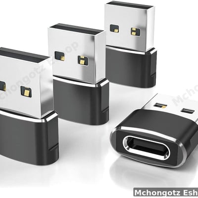 USB to Type C Adapter Converter (Model G, USB Male to Type-C Female)