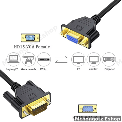 DB9 RS232 Serial Cable Male to Female | Null Modem Computer Data Communication Cable Price in Tanzania
