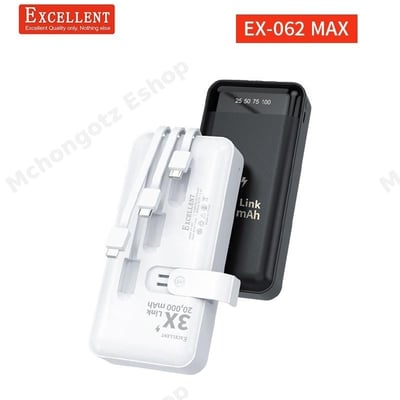 Excellent 20000mAh power bank wireless fast charging 3 ports