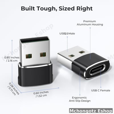 usb c | type c female to usb male otg adapter
