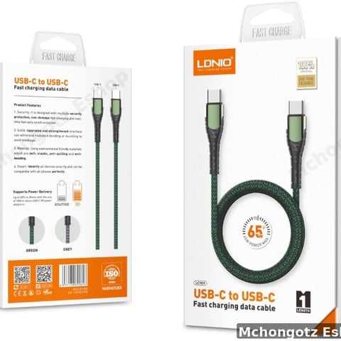 LDNIO USB-C to USB-C Fast Charging Cable LC101