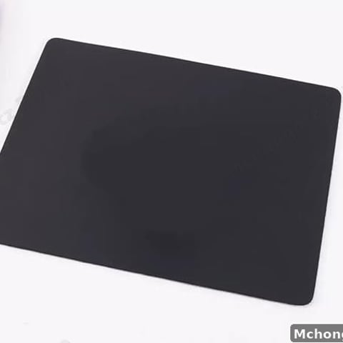 Plain Black Mouse Pad (Slim Square Design)