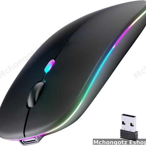 Wireless Bluetooth Rechargeable LED Mouse (Dual Mode)