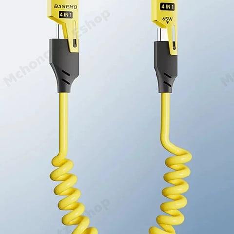 4-in-1 Fast Charging Spring Data Cable