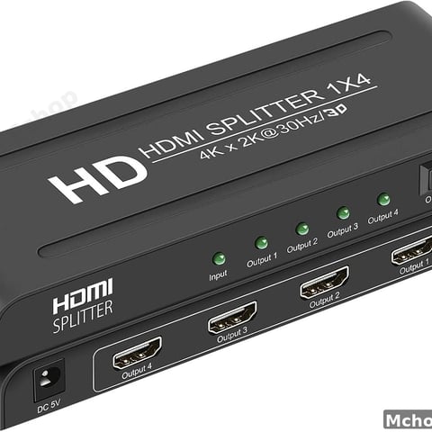 HDMI 4K 1x4 Splitter (1 Input to 4 Output)