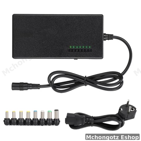 Universal 96W 8-Pin Laptop Power Adapter (12V–24V, EU Plug)