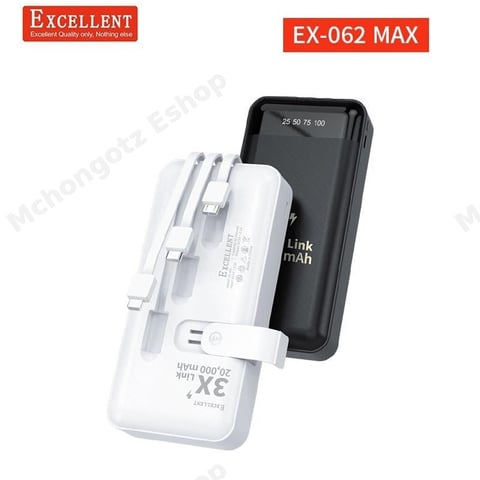 Excellent 20000mAh power bank wireless fast charging 3 ports
