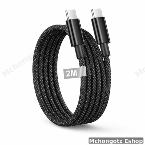 usb c | type c to type c cable 2M 240W black braided fast charging