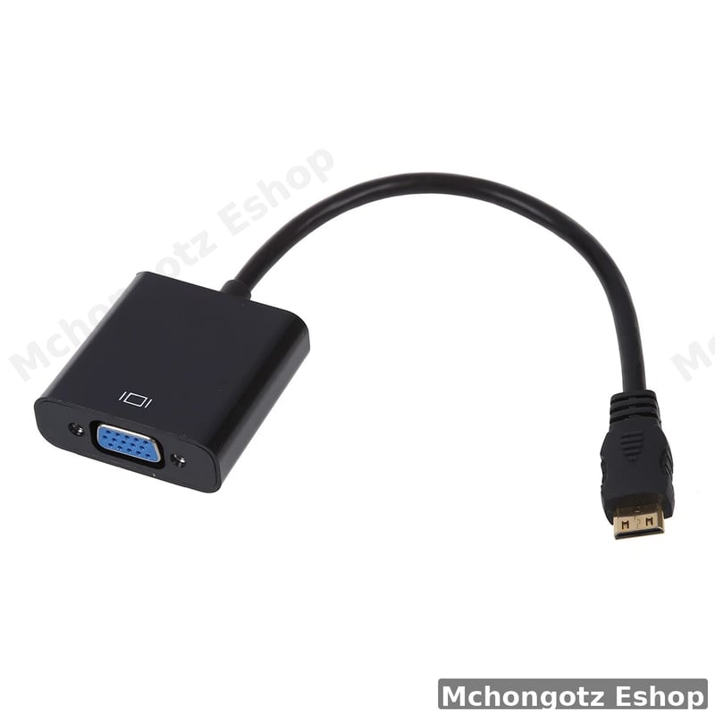 Mini HDMI to VGA Adapter (1080P Converter for Camera & HDTV)