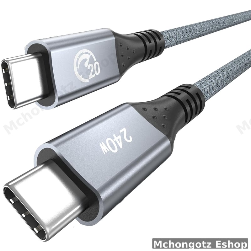 USB 3.2 Type-C to Type-C Cable 0.5M | 240W PD | 20Gbps | 4K 60Hz Price in Tanzania