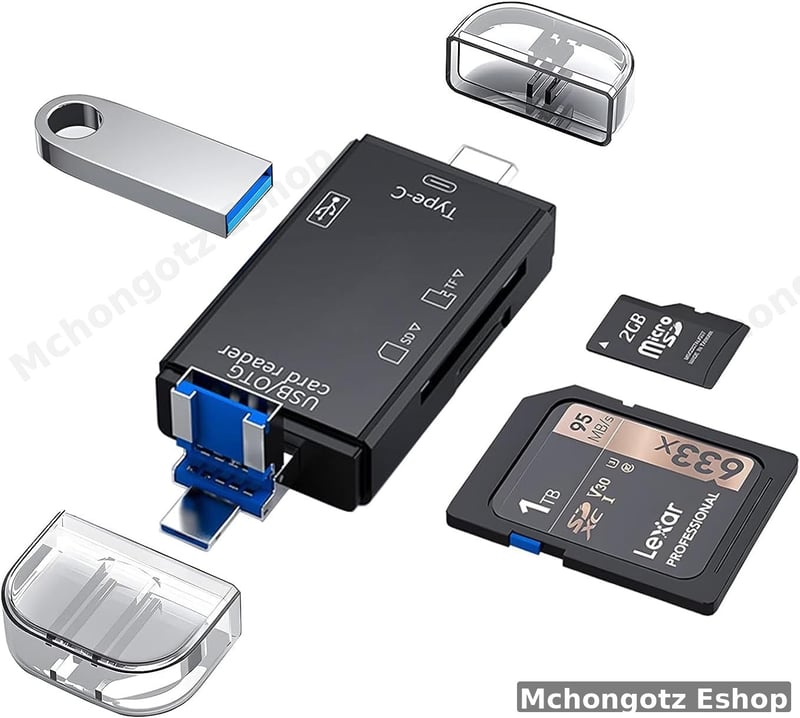 6 in 1 otg card reader usb c | type c usb 3.0 micro usb for android phone and pc
