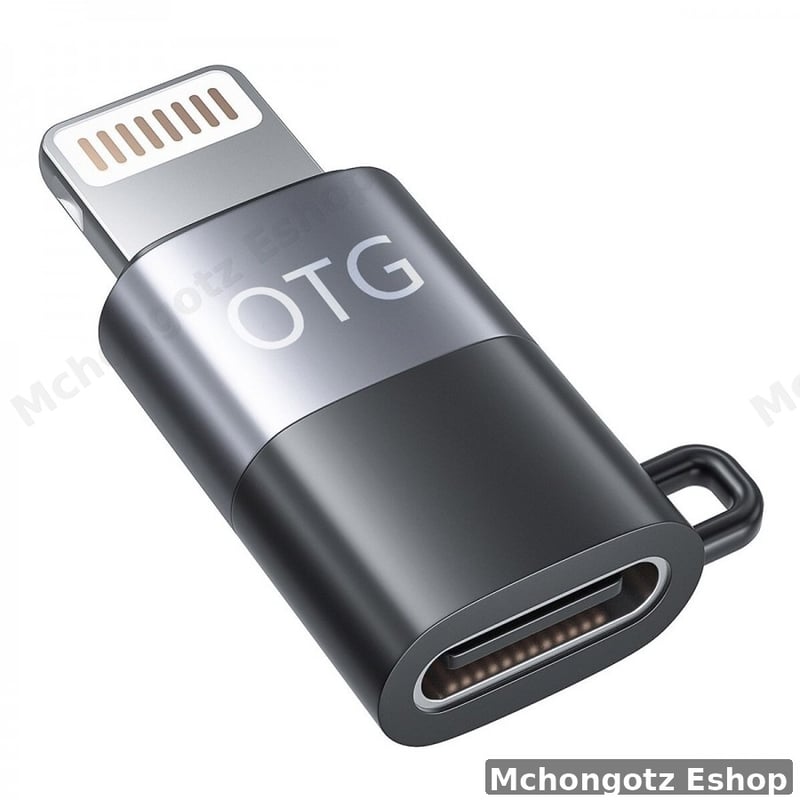 lightning to usb c OTG | type c female adapter 8 pin pd fast charging data sync  OTG