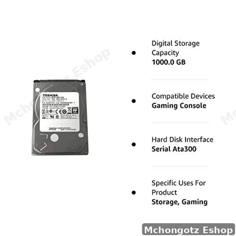 1TB Toshiba Internal Hard Disk Drive