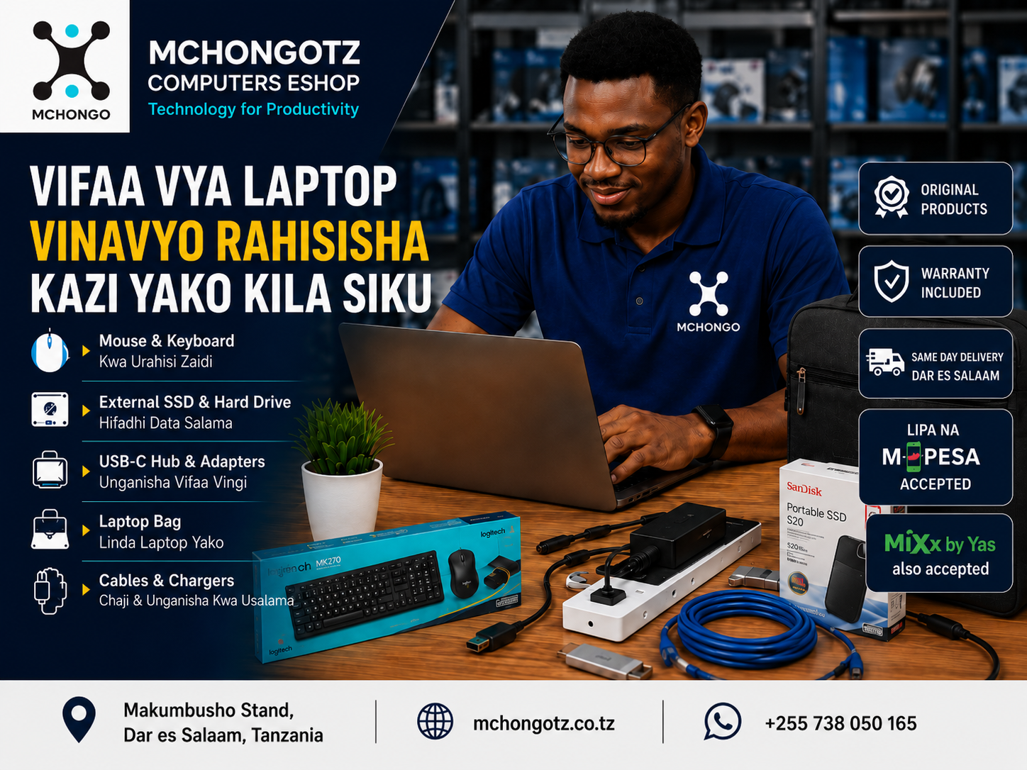 Best Laptop Accessories in Dar es Salaam 2026: Must-Have Gadgets for Students, Office & Business