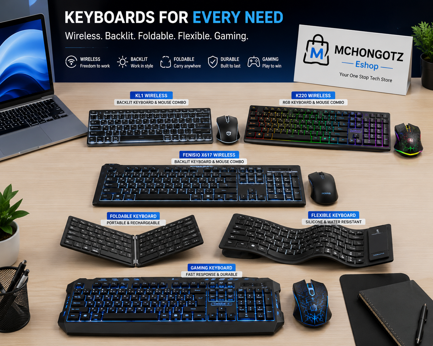Mchongotz Keyboard Prices in Tanzania 2026: Best Keyboard & Mouse Combos for Office, Study and Home
