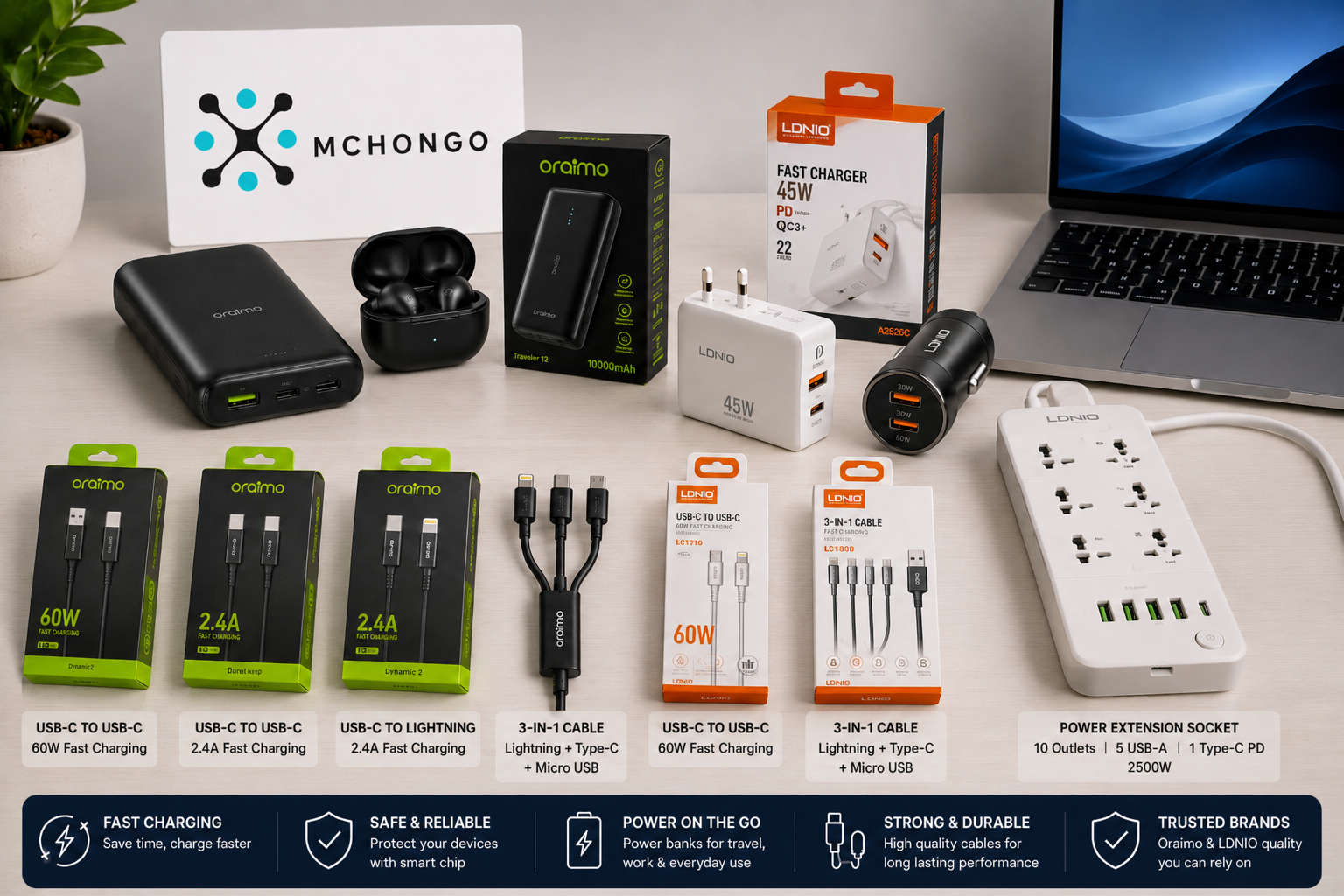 Oraimo and LDNIO Accessories in Tanzania 2026: Fast Chargers, Power Banks and Cables Buying Guide