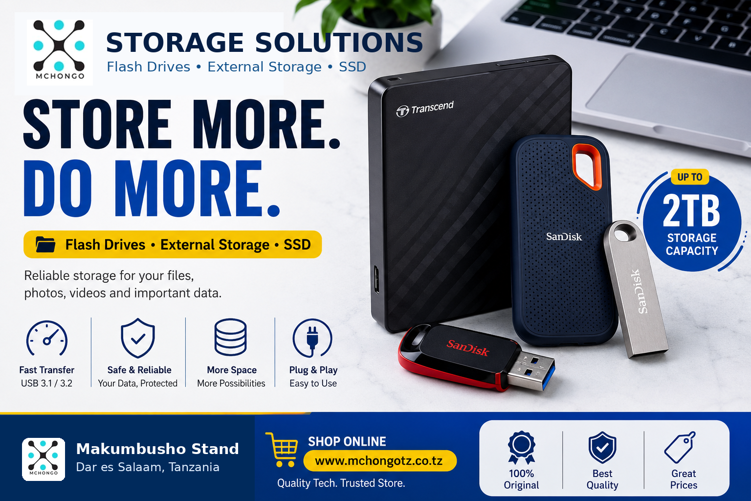 Flash Drive and External Hard Drive Prices in Tanzania 2026: What Storage Size Should You Buy?